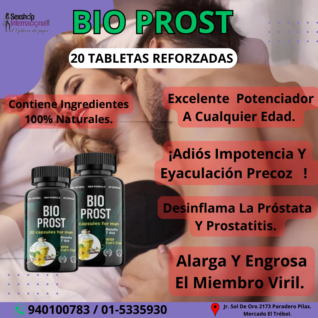 BIO PROST AUMENTA EL TAMAÑO DEL PENE 